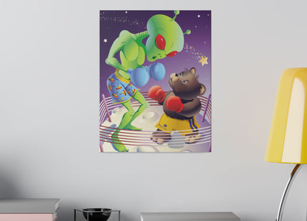 Cosmic Clash Matte Canvas, Stretched, 0.75"
