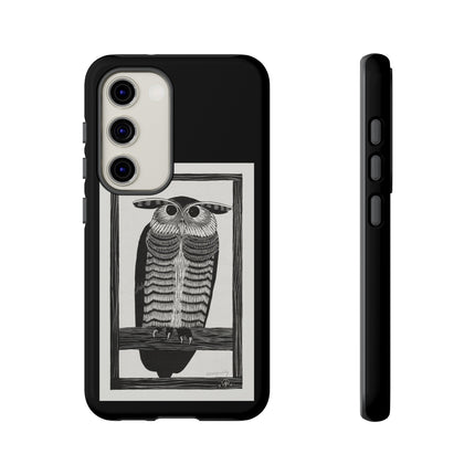 Horned Owl by Samuel Jessurun de Mesquita Phone Cases