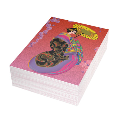 Enchanting Geisha Postcard Bundles (envelopes included)