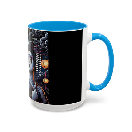 Geisha’s Black Ink Tears Colorful Mugs (11oz, 15oz)