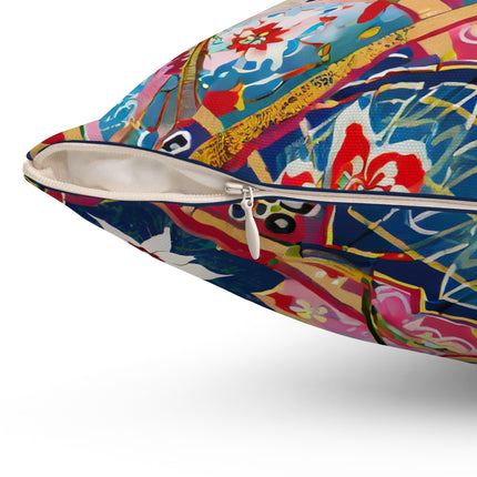 The Joyful Mantis Spun Polyester Square Pillow