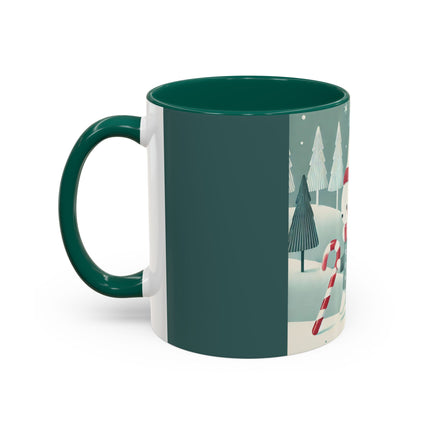 Candy Cane Timekeeper Bunny Colorful Mugs (11oz, 15oz)
