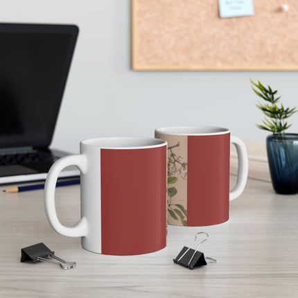 Watercolor of a Cherry Branch by Alice Bailly Ceramic Mug 11oz