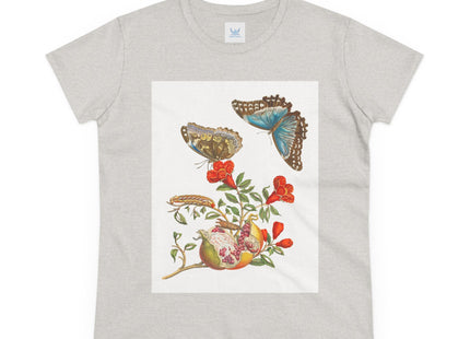 Blue Butterflies and Pomegranate Cotton Tee