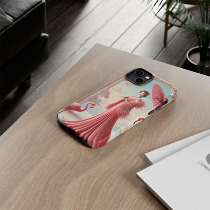 Petals, Porcelain, and Flamingos Phone Cases