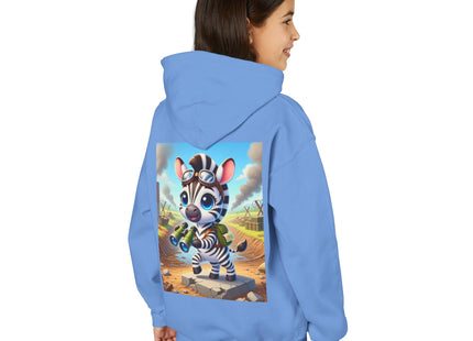 Zebra Lookout Youth Heavy Blend Hooded Sweatshirt