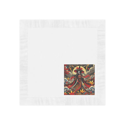 Kabuki Witch White Coined Napkins