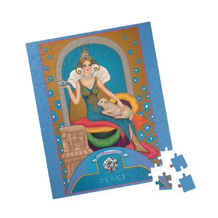 April & Diamond (from the Gem Series) by Sofia Chiostri Puzzle (110, 252, 500, 1014-piece)