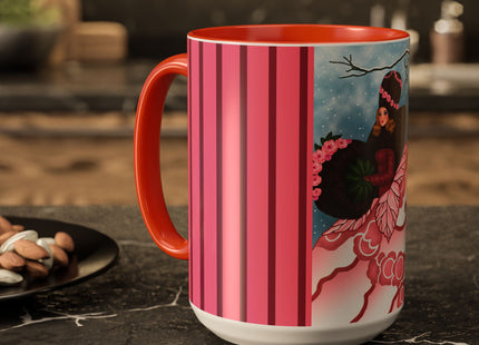 Winter Rose Empress Colorful Mugs (11oz, 15oz)