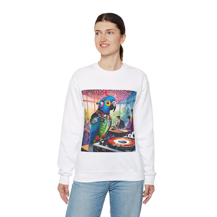 Parrot DJ Unisex Heavy Blend™ Crewneck Sweatshirt