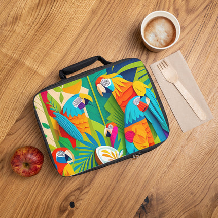 Colorful Macaws Lunch Bag