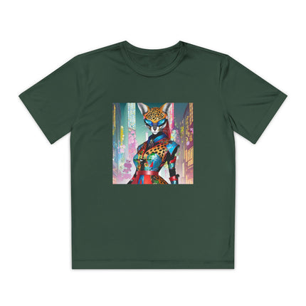 Cyber Cat Glamour Youth Competitor Tee