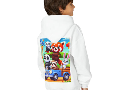 Safari Friends on the Move Youth Heavy Blend Hooded Sweatshirt