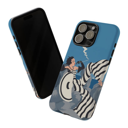 Art Deco Smoker Phone Case – Glamorous Lounging & Timeless Allure