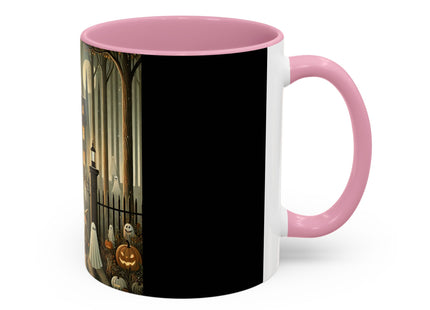 Ghostly Welcome – A Halloween Night Colorful Mugs (11oz, 15oz)