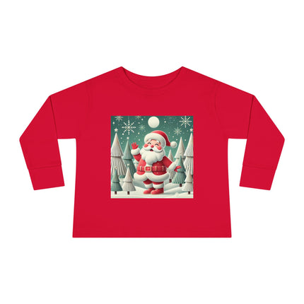 Santa's Joyful Night Toddler Long Sleeve Tee