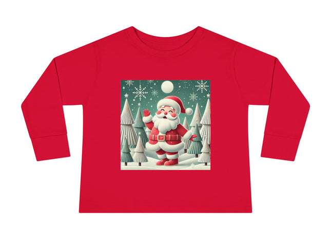 Santa's Joyful Night Toddler Long Sleeve Tee