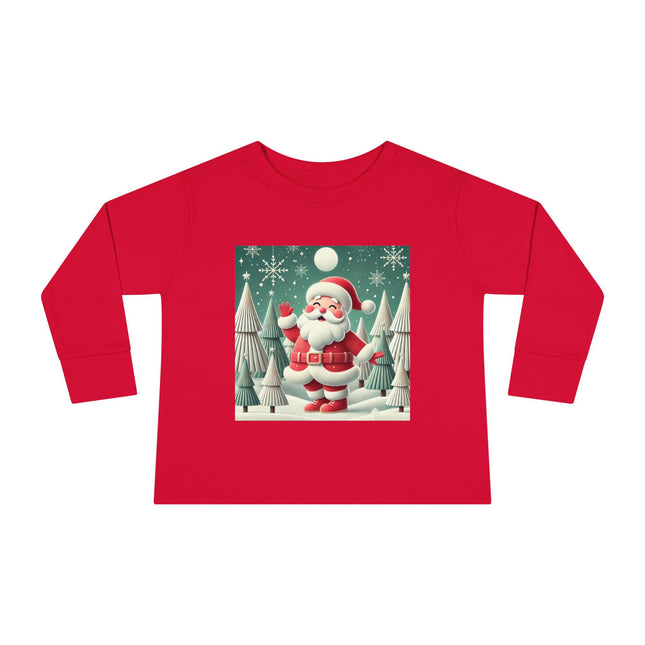 Santa's Joyful Night Toddler Long Sleeve Tee