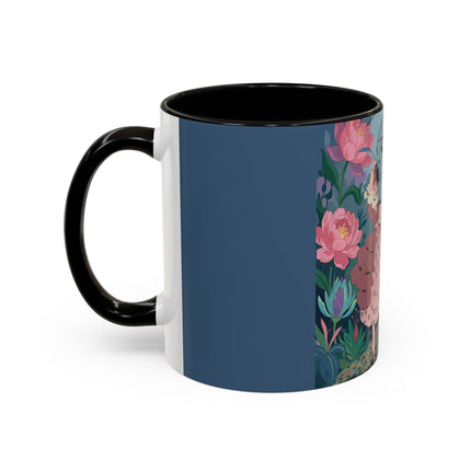 The Ladies And The Enchanted Macaw Colorful Mugs – Art Deco Botanical Elegance
