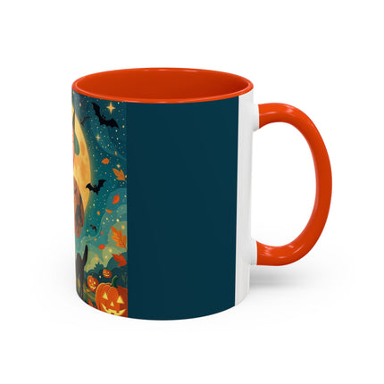 🦇🎃 The Witch Of Batwing Pumpkin Hollow Colorful Mug – Moonlit Halloween Charm