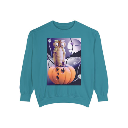 The Startled Pumpkin Unisex Garment-Dyed Sweatshirt