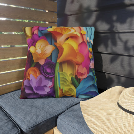 The Graceful Freesia Outdoor Pillows
