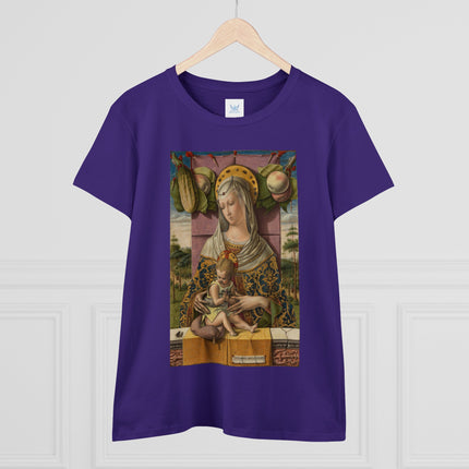 Madonna and Child by Carlo Crivelli Women's Midweight Cotton Tee
