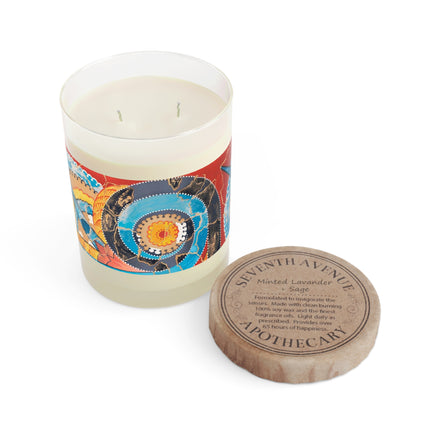 Reproduction of S-Spiral Frieze Scented Candle - Full Glass, 11oz