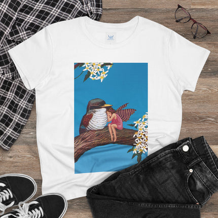 Magnolia Fairy and the Woodland Bird Cotton Tee