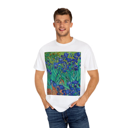 Irises by Van Gogh Unisex Garment-Dyed T-shirt