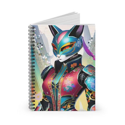Cyberpunk Chic Spiral Notebook - Ruled Line
