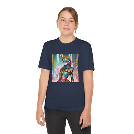 Cyber Cat Glamour Youth Competitor Tee