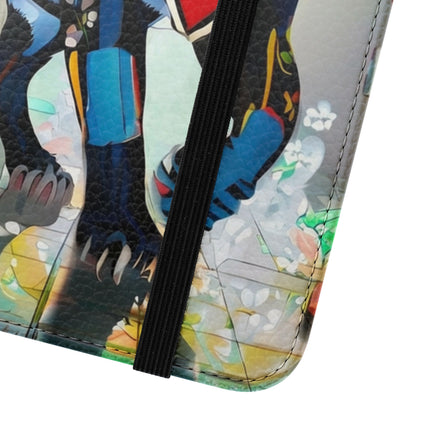 🐾💎 Cyber Panther's Hunt Flip Case – Digital Instinct & Neon Pursuit