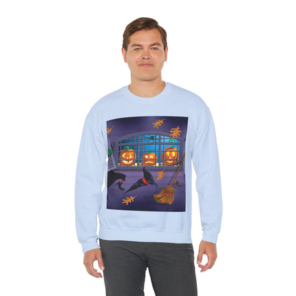 Whimsical Halloween Mischief Unisex Heavy Blend™ Crewneck Sweatshirt