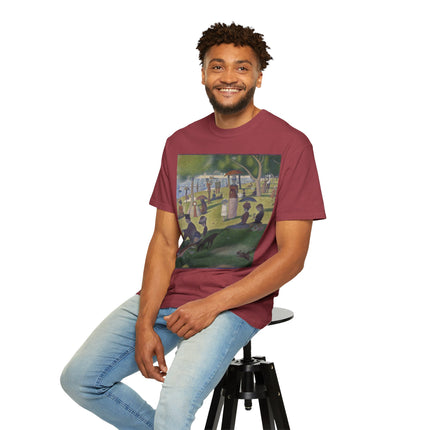 A Sunday on La Grande Jatte by Georges Seurat Unisex Garment-Dyed T-shirt