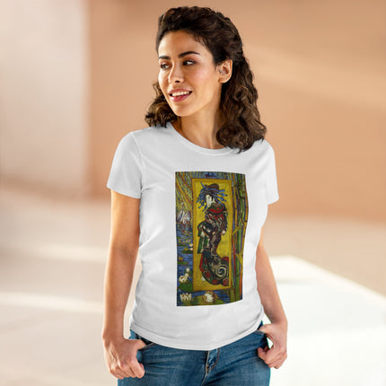 Courtesan (after Eisen) by Vincent van Gogh Women's Midweight Cotton Tee