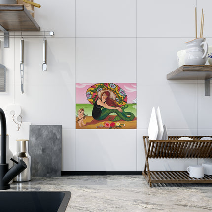 Siren Serenade by Carlos Chiostri Ceramic Tile
