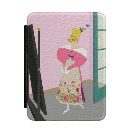 The Yellow Hat Kindle Case – Whimsical 1920s Vogue Elegance