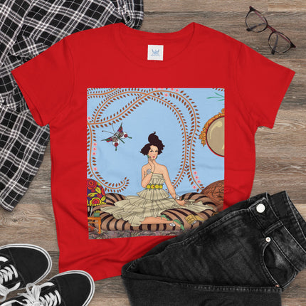 Minuit … ou l’appartement à la mode by George Barbier Women's Midweight Cotton Tee
