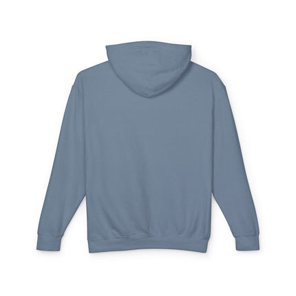 🌸❄️ Winter Flower Girl Unisex Lightweight Hooded Sweatshirt – Art Deco Floral Fantasy