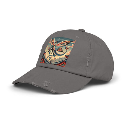 Dragon Fairy of the Temple Unisex Distressed Cap