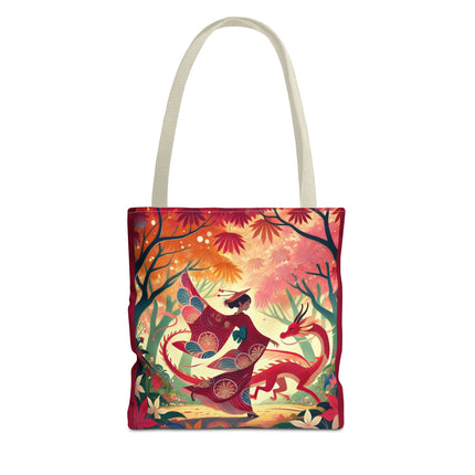 The Dragon Fairy’s Dance Tote Bag – Enchanted Grace & Spring Magic