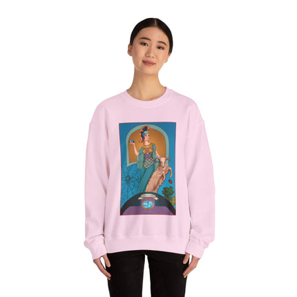 March & Aquamarine (Gem Series) by Sofia Chiostri Unisex Heavy Blend™ Crewneck Sweatshirt