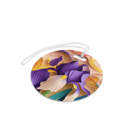 The Elegant Iris Flower Luggage Tags
