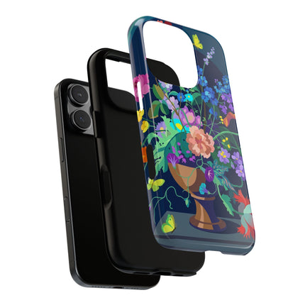Midnight Floral Reverie Phone Case – Vibrant Bloom & Enchanted Beauty
