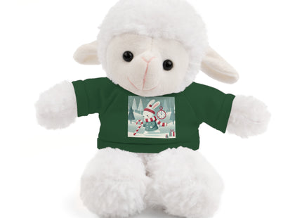 Candy Cane Timekeeper Bunny Stuffed Animals with Tee