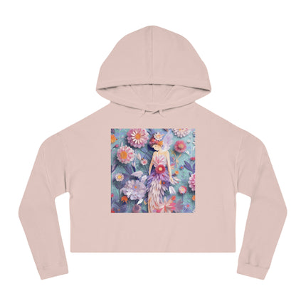 Aster Fairy Women’s Cropped Hooded Sweatshirt