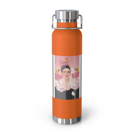Pierrot & Fairies Dressed in Pink by Sofia Chiostri Copper Vacuum Insulated Bottle, 22oz