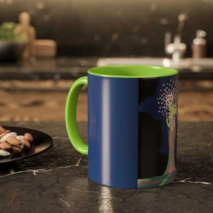 Butterfly Enchantress Colorful Mugs – Ethereal Art Deco Magic & Transformation