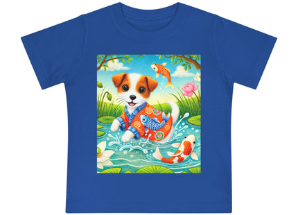 Koi Pond Puppy Baby Short Sleeve T-Shirt